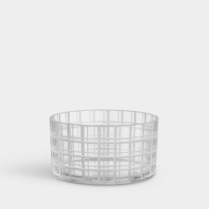 Orrefors Cut in Number skål rutmönster 160mm Online