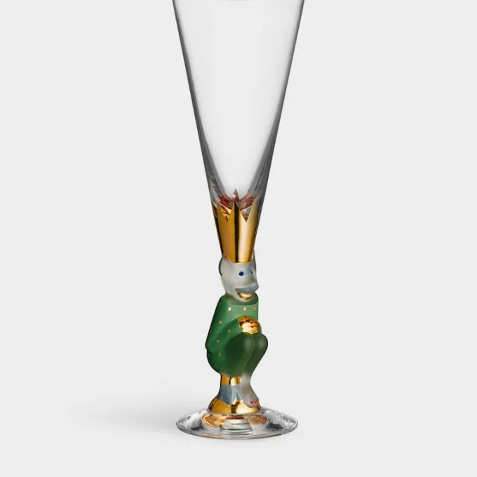 Orrefors The sparkling devil champagneglas grön 19clGunnar Cyrén New