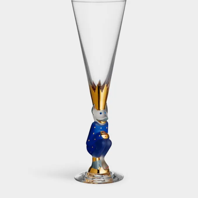 Orrefors The sparkling devil champagneglas blå 19cl Sale