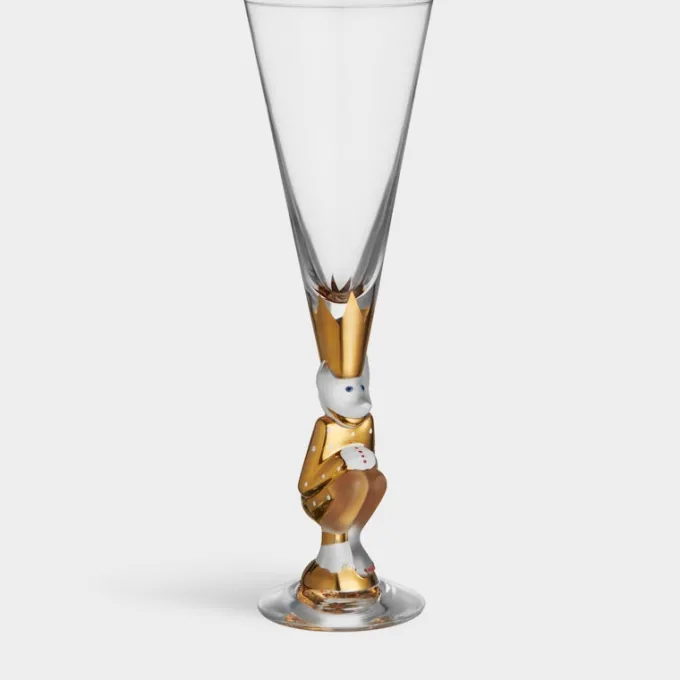 Orrefors The sparkling devil champagneglas guld 19cl Fashion
